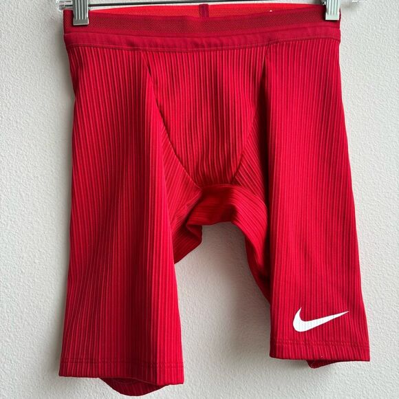 Nike Pro Elite Team Half Tights Red DX8990-697 Men's Size Small Mint Condition - Picture 1 of 10